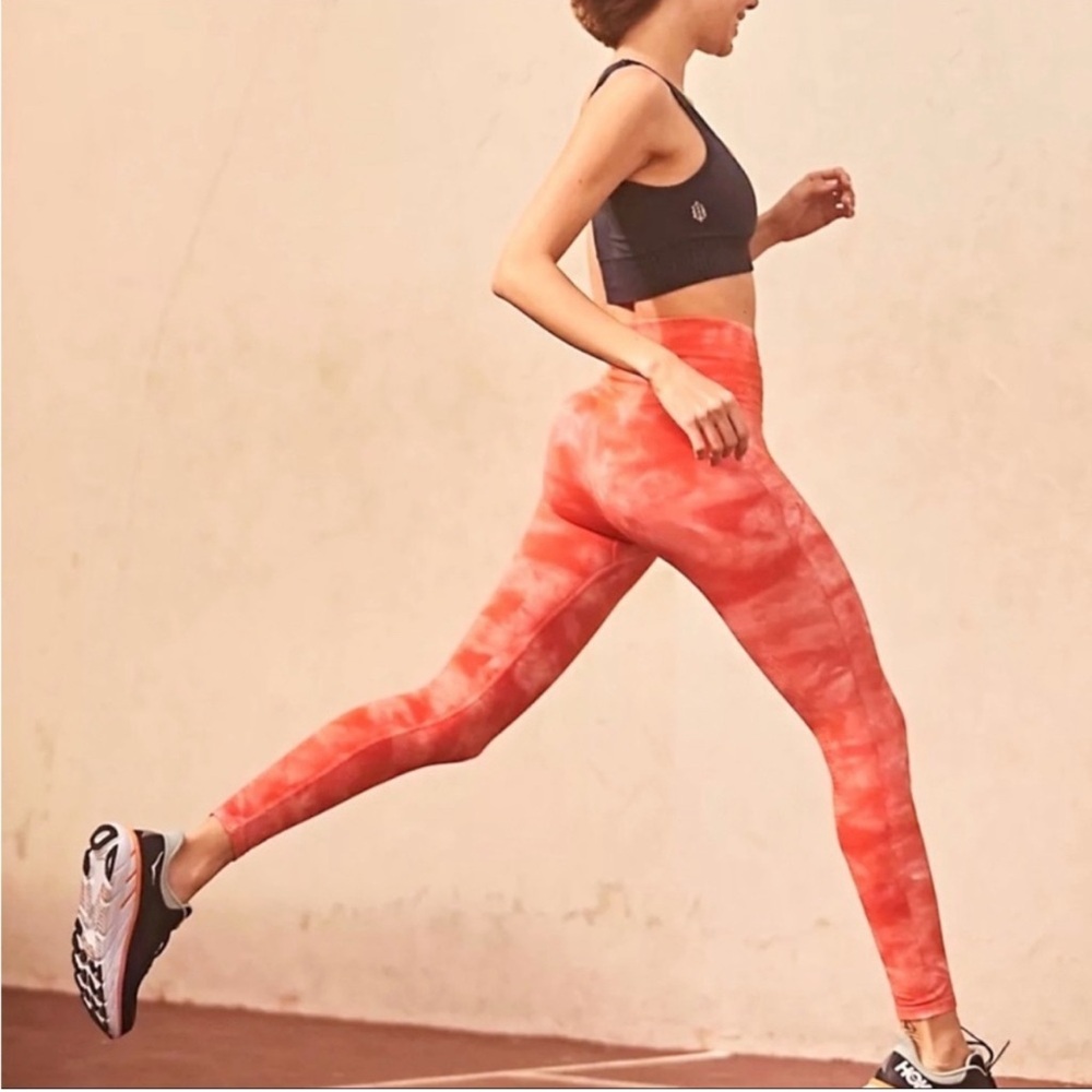 RARE! Free People Good Karma Tie Dye Leggings🍊